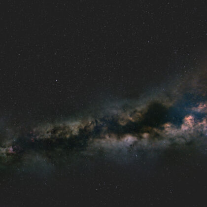 Summer Triangle and Milky Way sky photograph